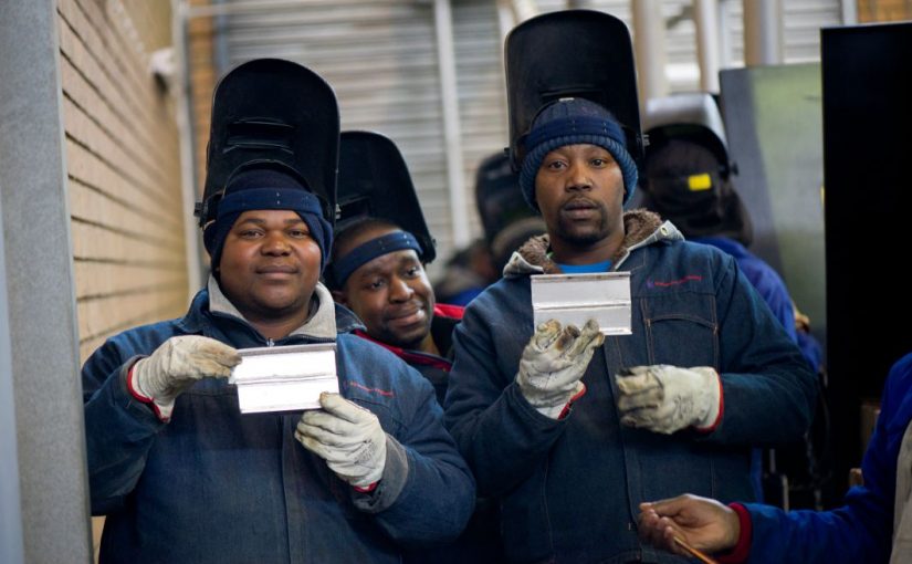 Learners Show-off TIG Welding Results